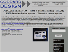 Tablet Screenshot of goddarddesign.com